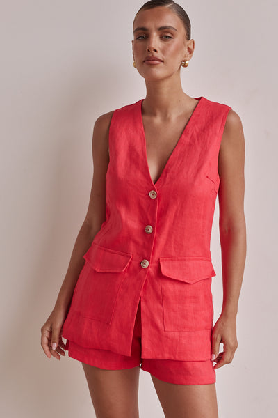 Aubri Vest (Red)