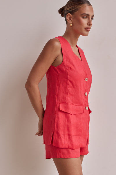 Aubri Vest (Red)