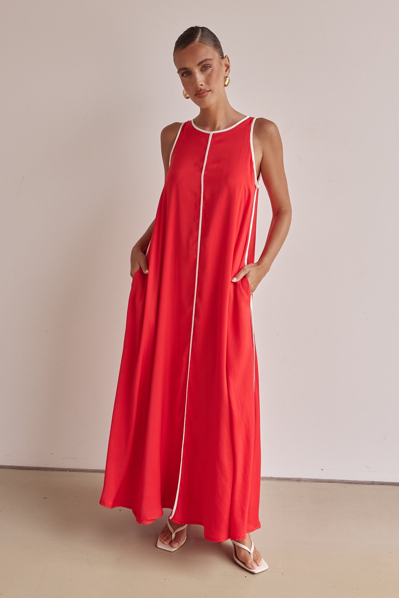 Palos Maxi Dress (Red)