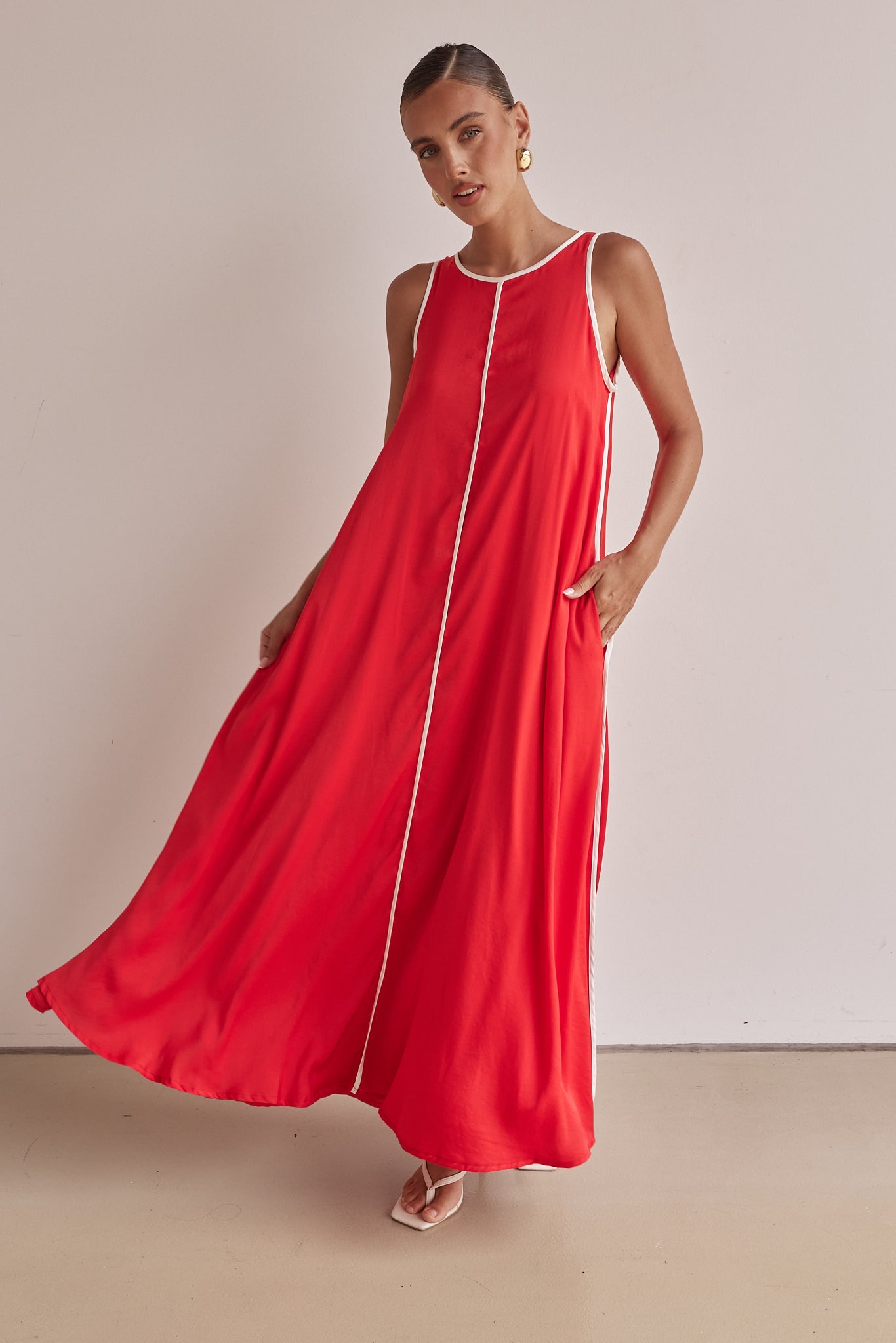 Palos Maxi Dress (Red)