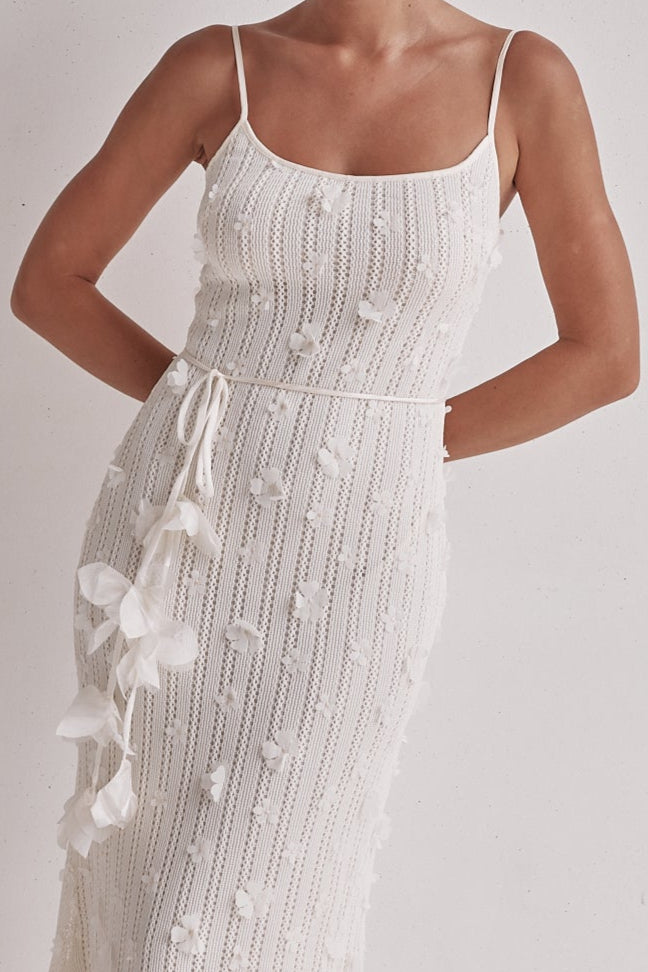 Darcy Knit Maxi Dress (Cream)