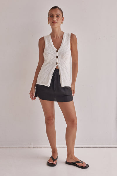 Elise Knit Vest (Cream)