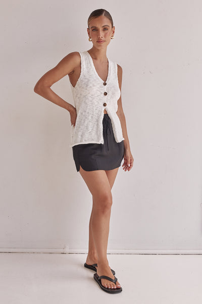 Elise Knit Vest (Cream)