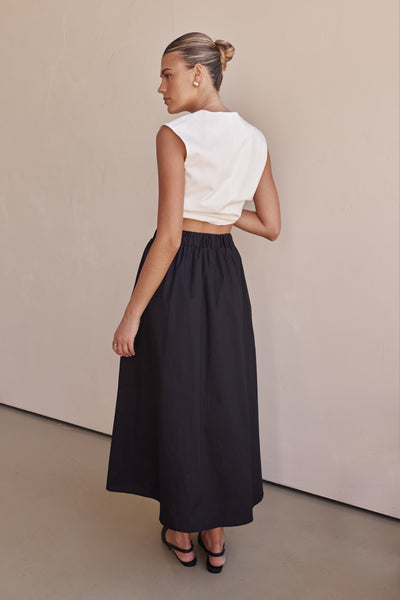 Conley Midi Skirt (Black)