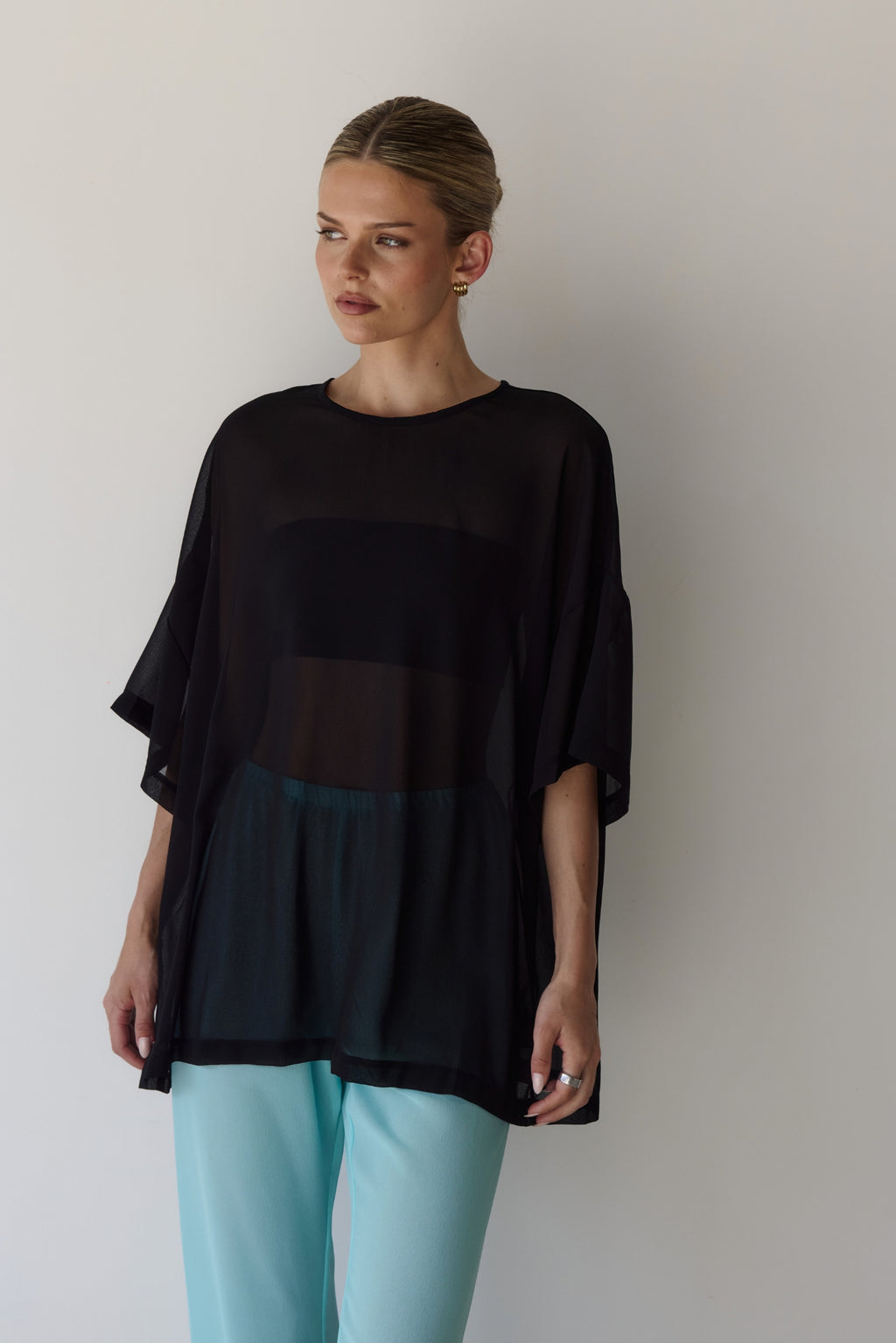 Nikki Sheer Top (Black)