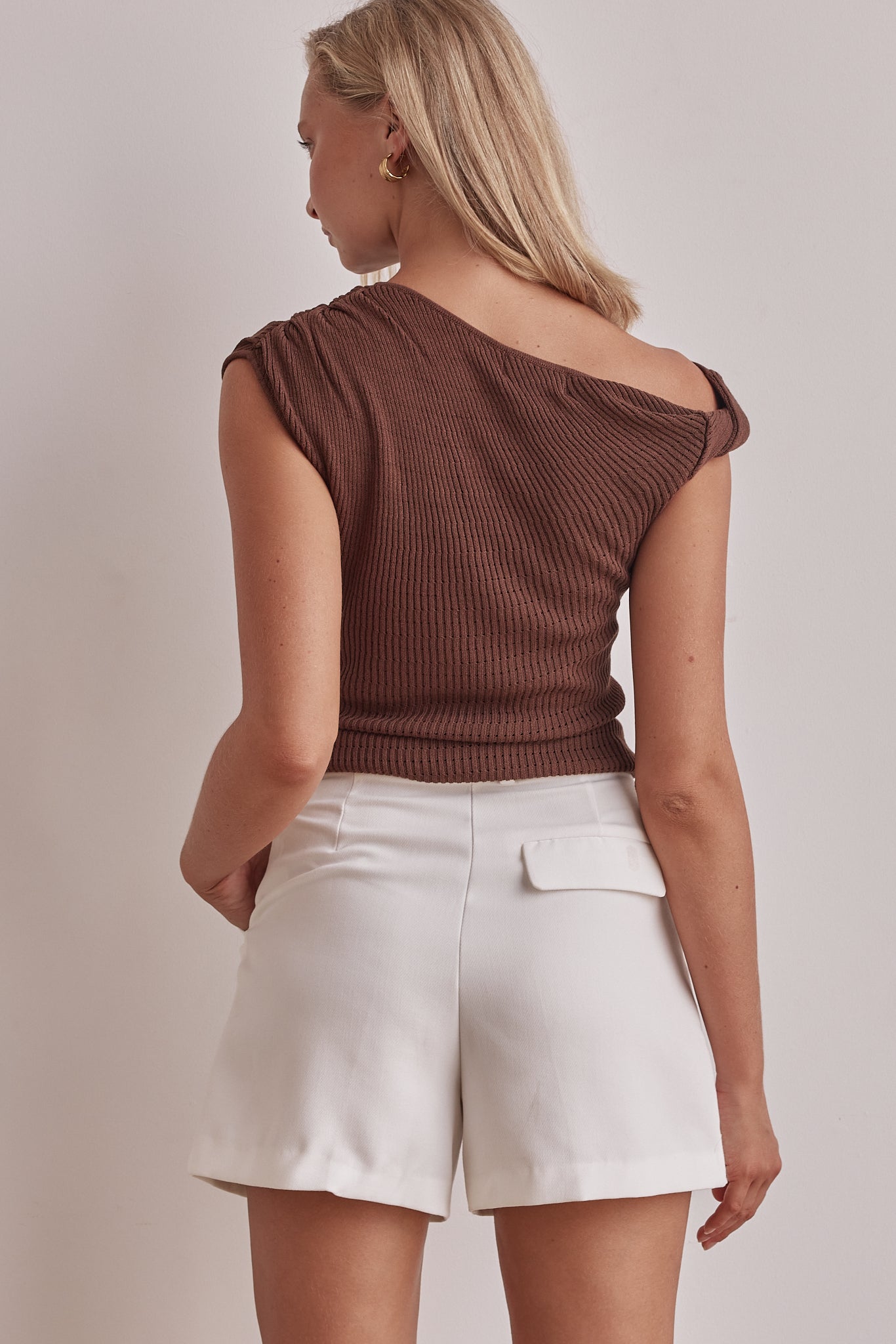 Rae Knit Top (Chocolate)