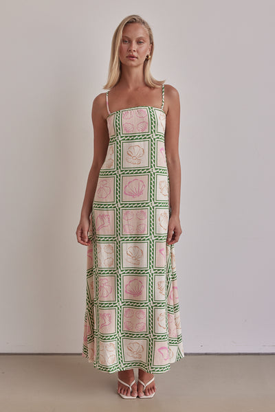 Anita Maxi Dress (Pink)