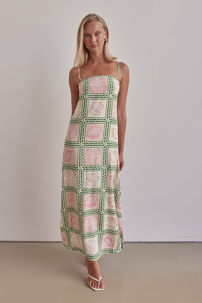 Anita Maxi Dress (Pink)