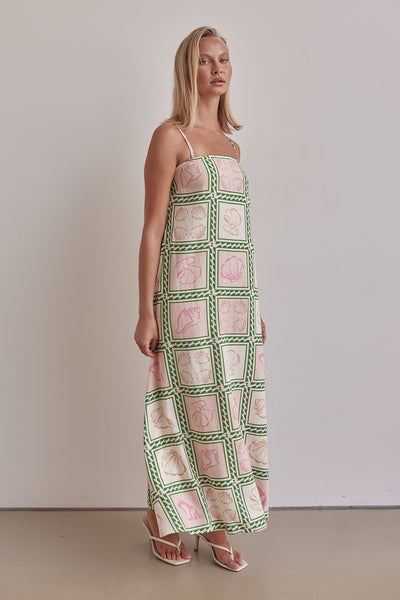 Anita Maxi Dress (Pink)