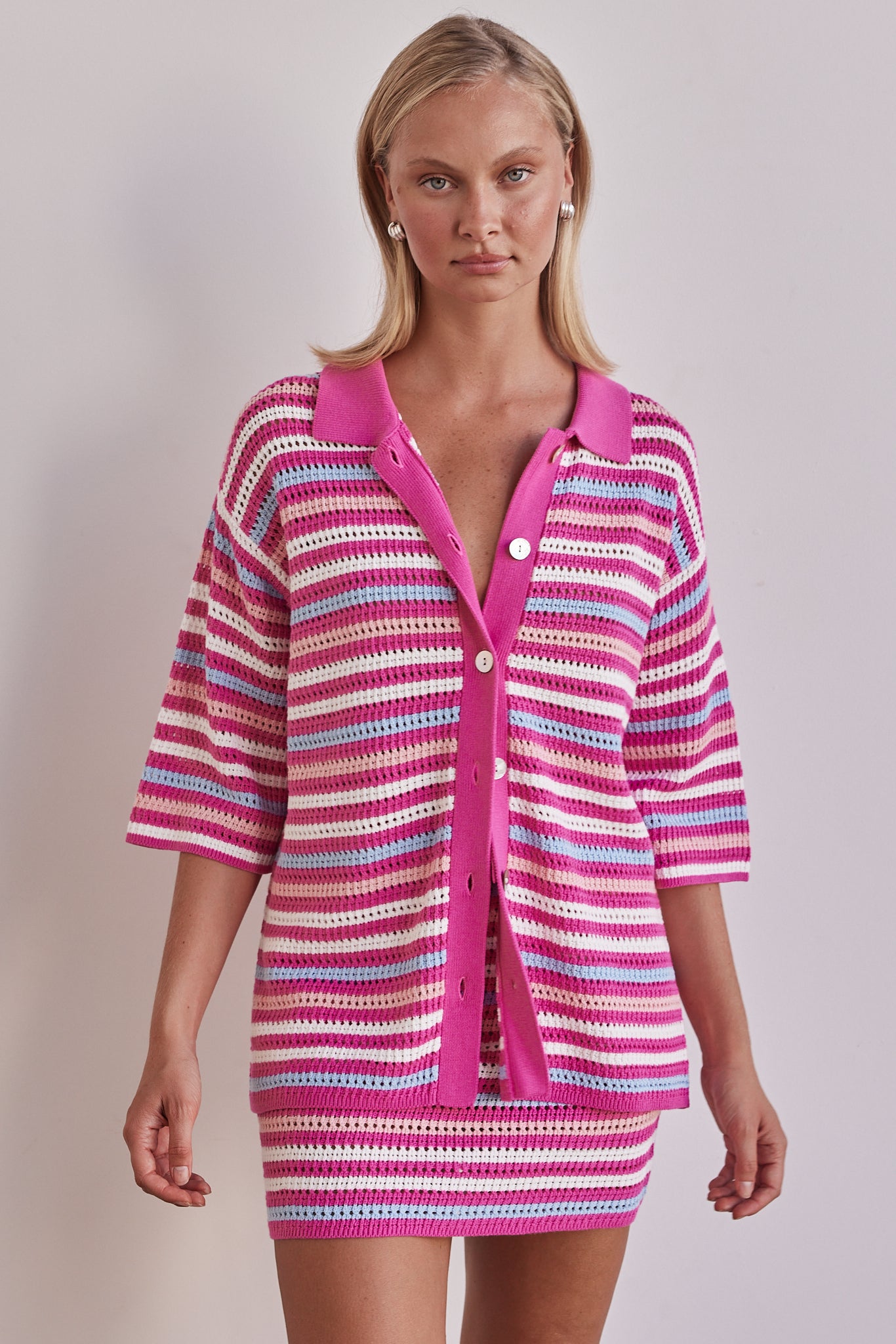 Penelope Knit Shirt (Pink)