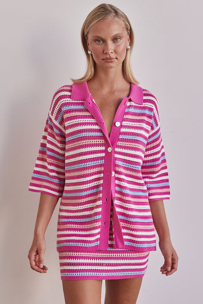 Penelope Knit Shirt (Pink)