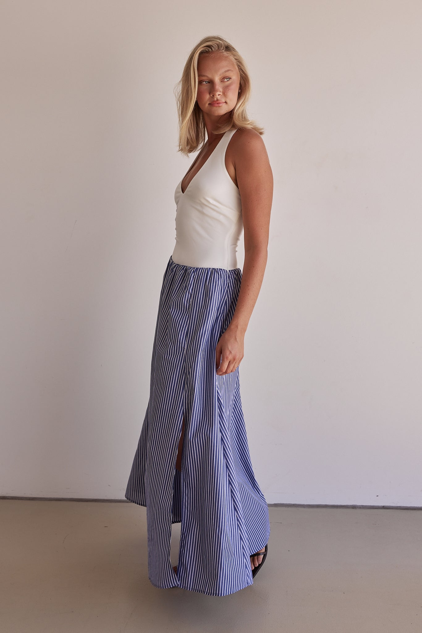 Cecilia Maxi Dress (Blue)