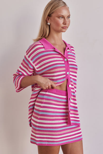 Penelope Knit Shirt (Pink)