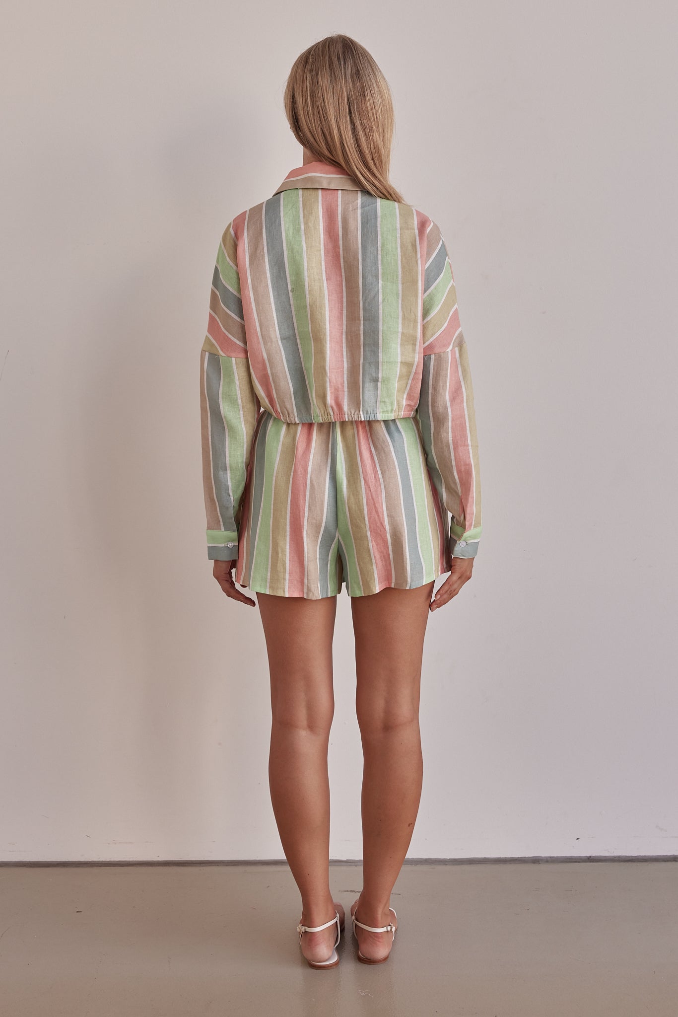 Luna Linen Shirt (Stripe)