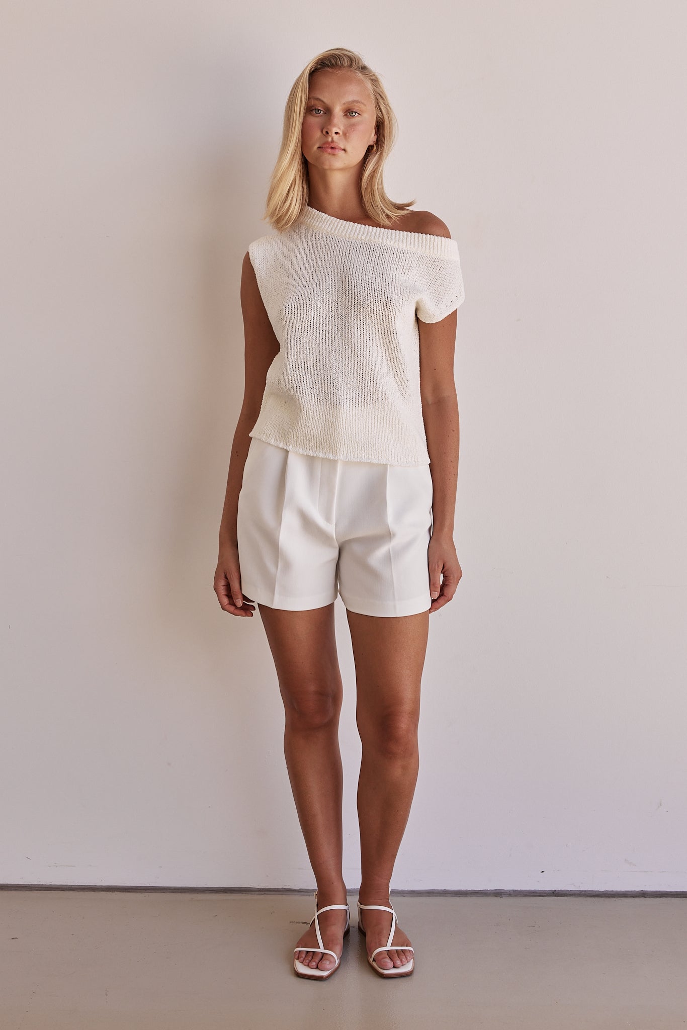 Lucie Knit Top (Cream)