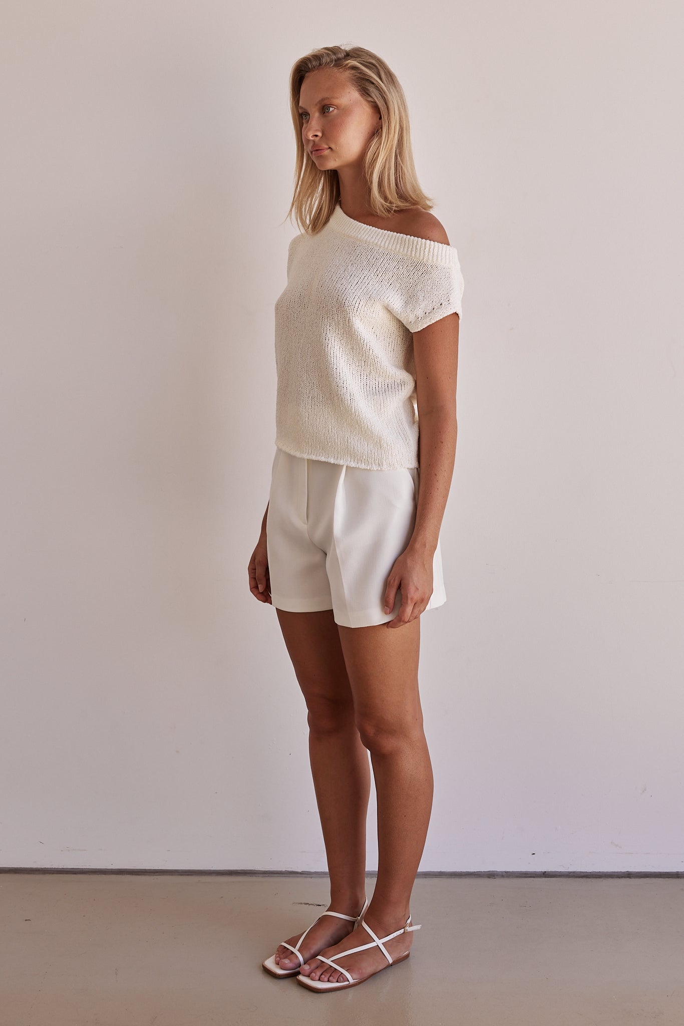 Lucie Knit Top (Cream)