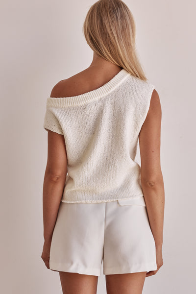 Lucie Knit Top (Cream)