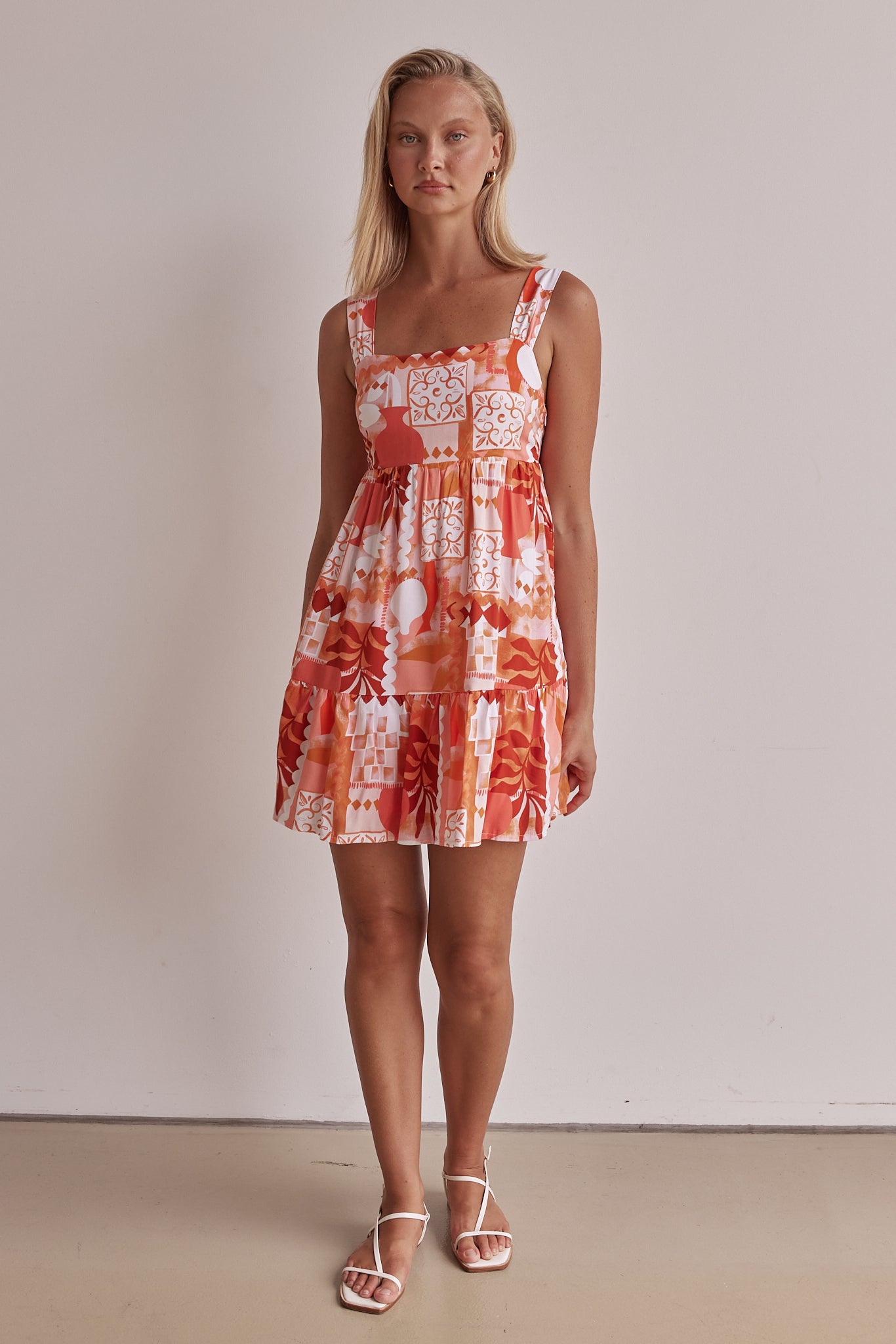 Maggie Mini Dress (Orange)