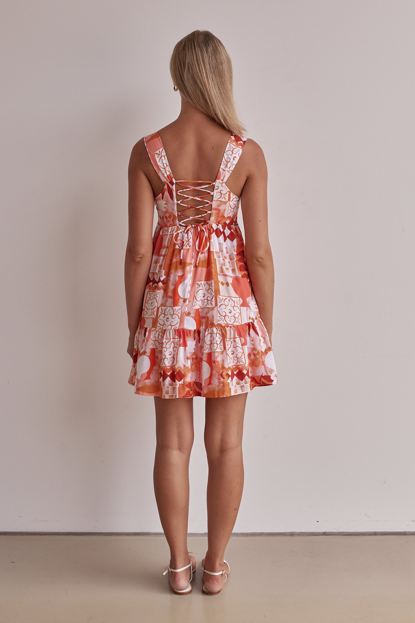 Maggie Mini Dress (Orange)