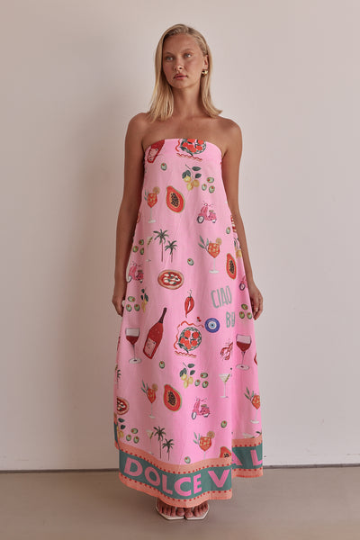 Sergio Maxi Dress (Pink)