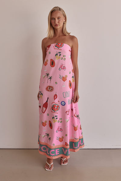 Sergio Maxi Dress (Pink)