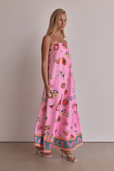 Sergio Maxi Dress (Pink)