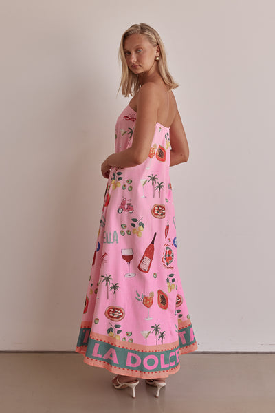 Sergio Maxi Dress (Pink)