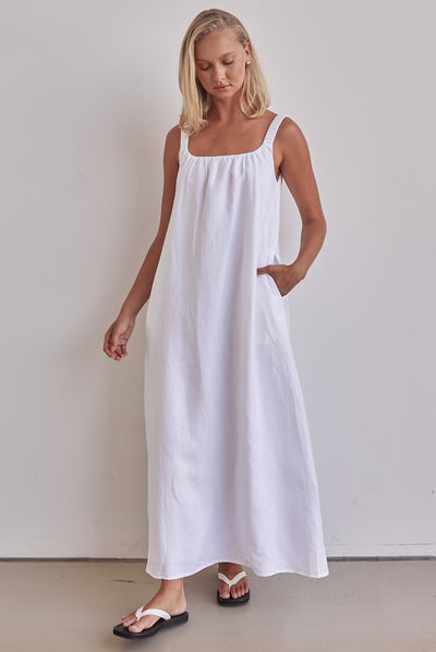 Vicki Maxi Dress (White)