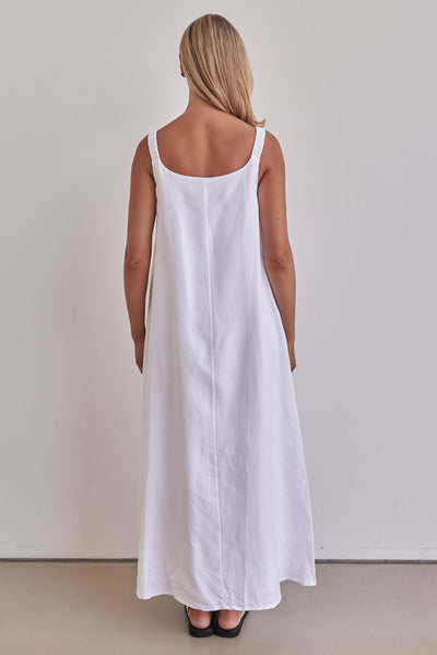 Vicki Maxi Dress (White)