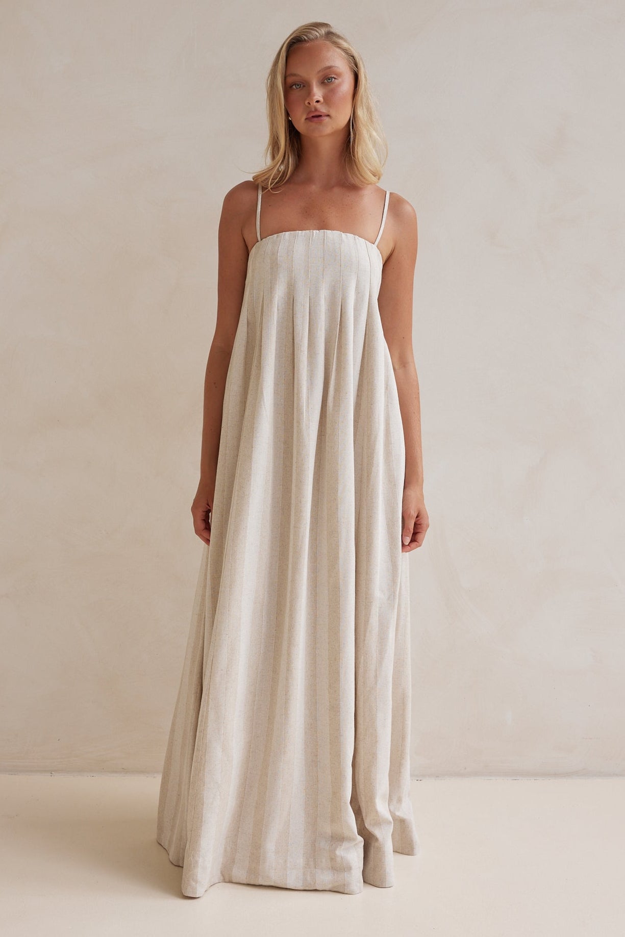 Ariana Maxi Dress (Beige)