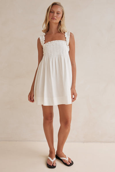 Lila Mini Dress (White)