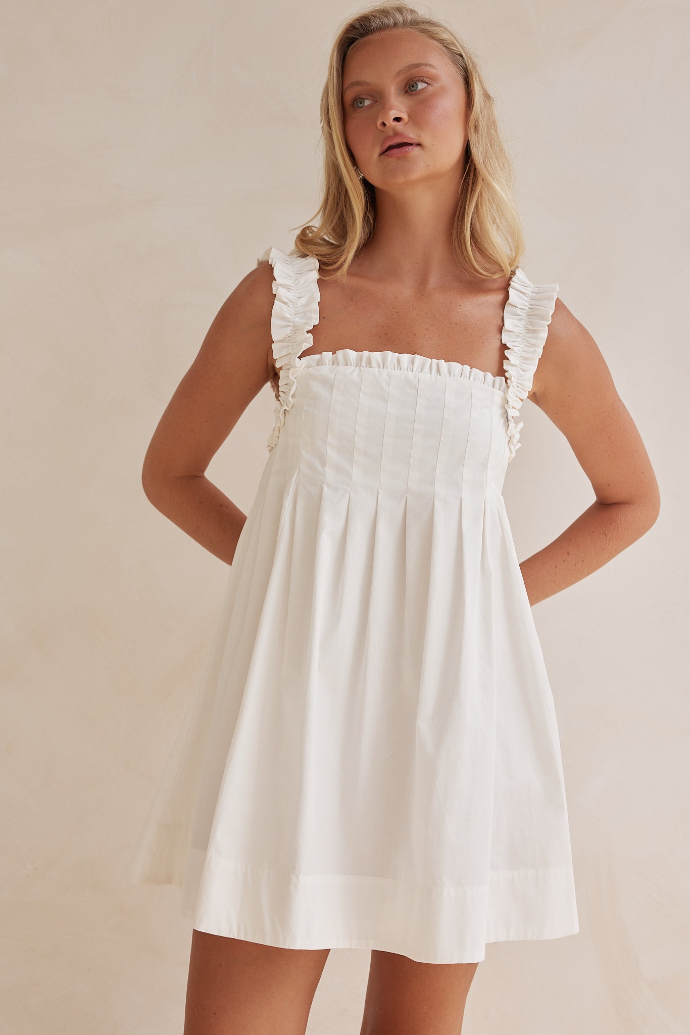 Lila Mini Dress (White)