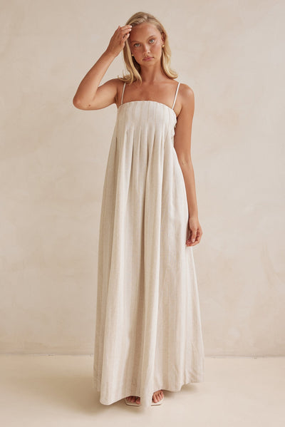 Ariana Maxi Dress (Beige)