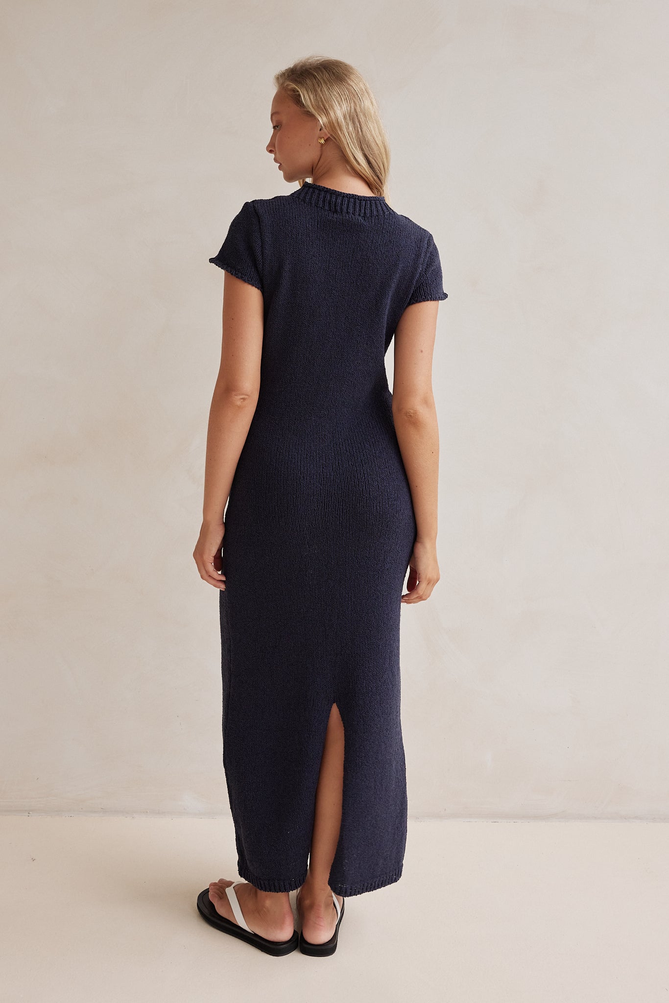 Zaya Knit Maxi Dress (Navy)