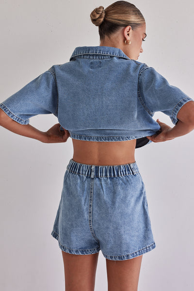 Astrid Denim Set (Light Blue)