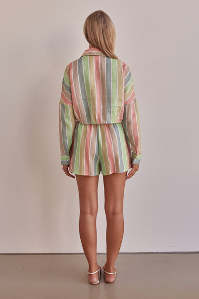 Luna Linen Shirt (Stripe)