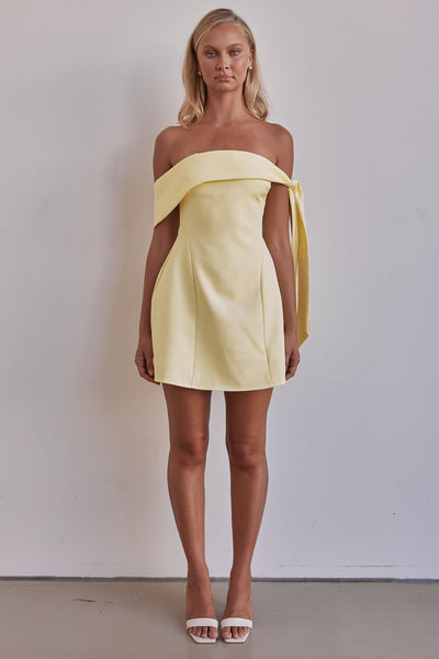 Mina Mini Dress (Yellow)