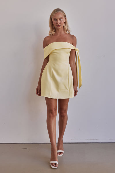 Mina Mini Dress (Yellow)