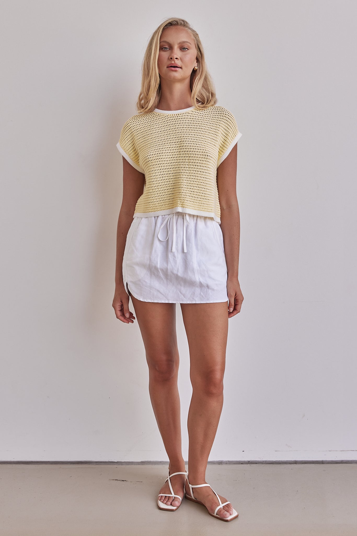 Joanne Knit Top (Yellow)