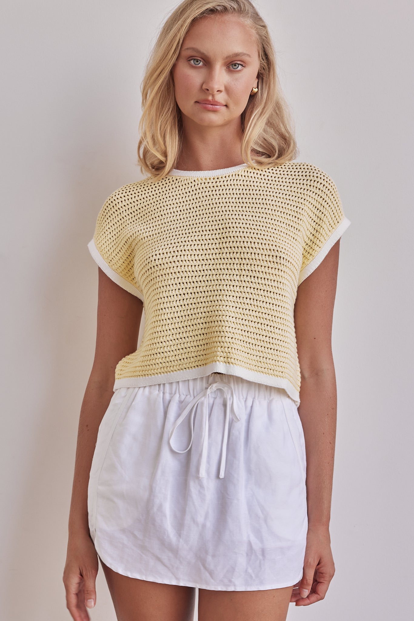 Joanne Knit Top (Yellow)