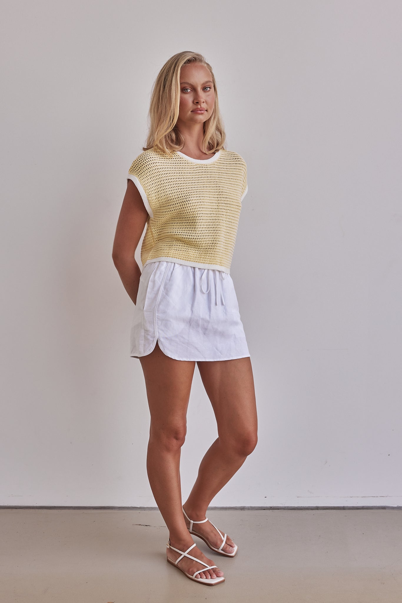 Joanne Knit Top (Yellow)