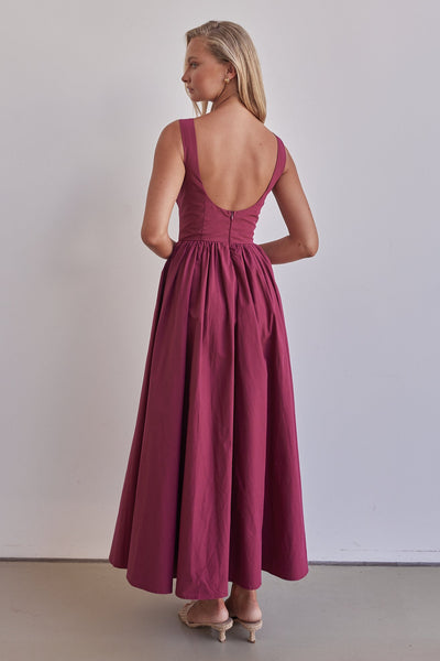 Devin Maxi Dress (Wine)