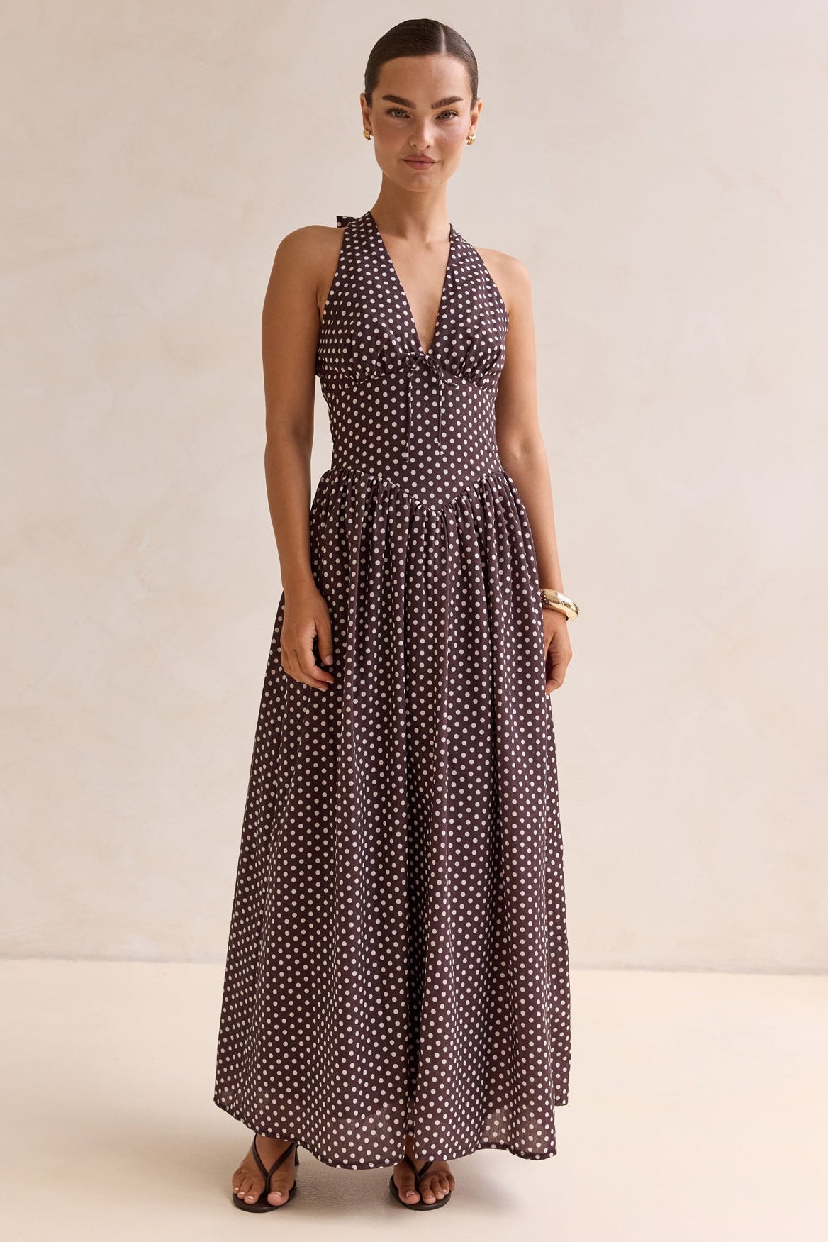 Tamara Maxi Dress (Chocolate)
