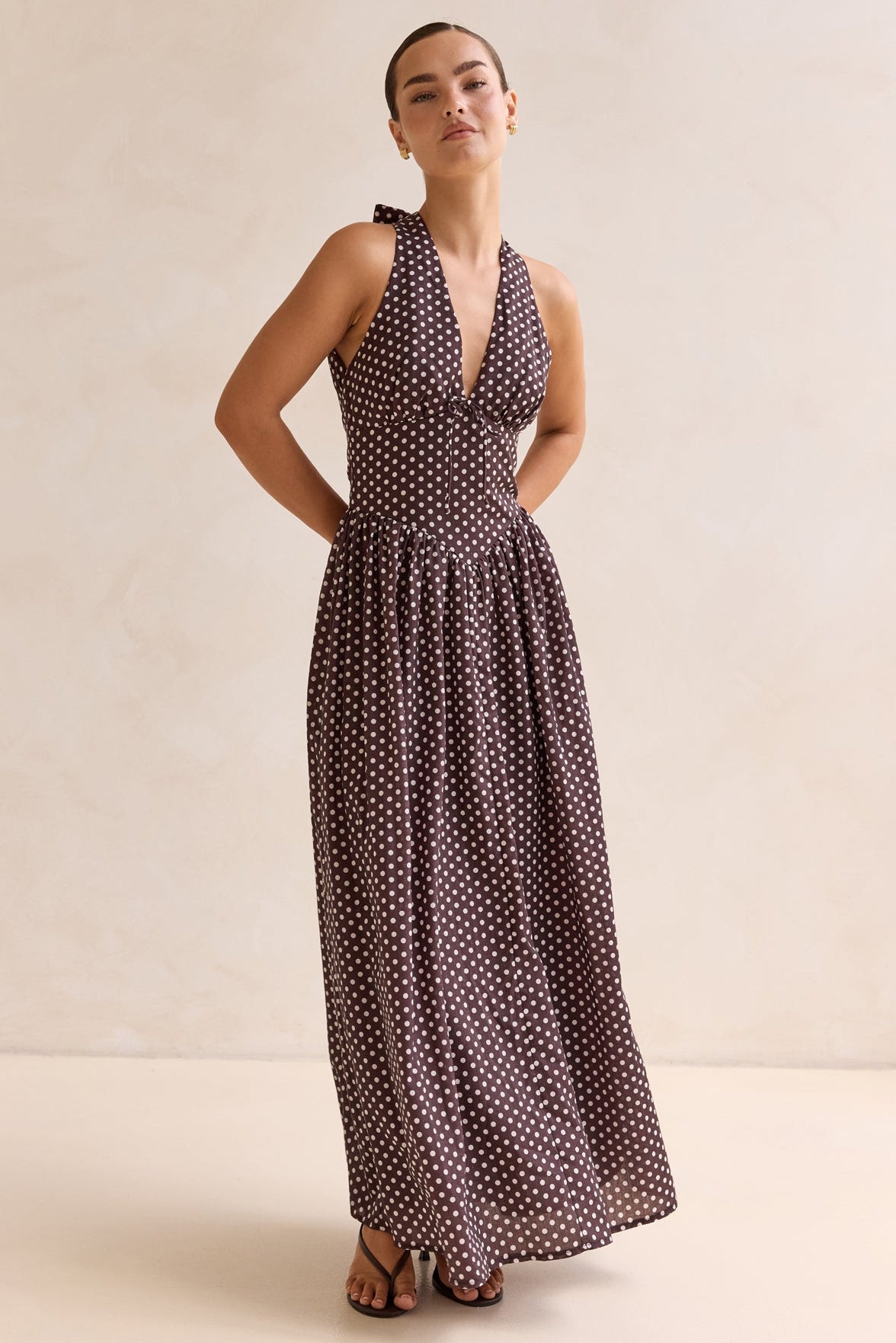 Tamara Maxi Dress (Chocolate)