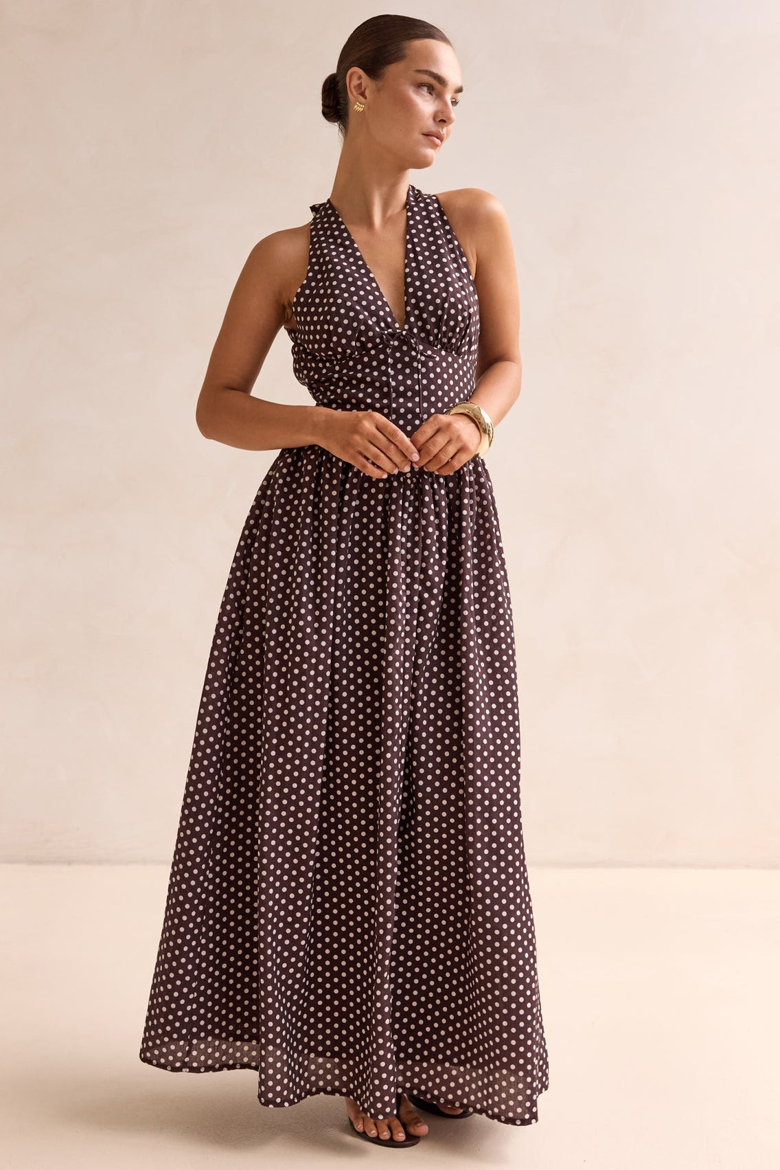 Tamara Maxi Dress (Chocolate)