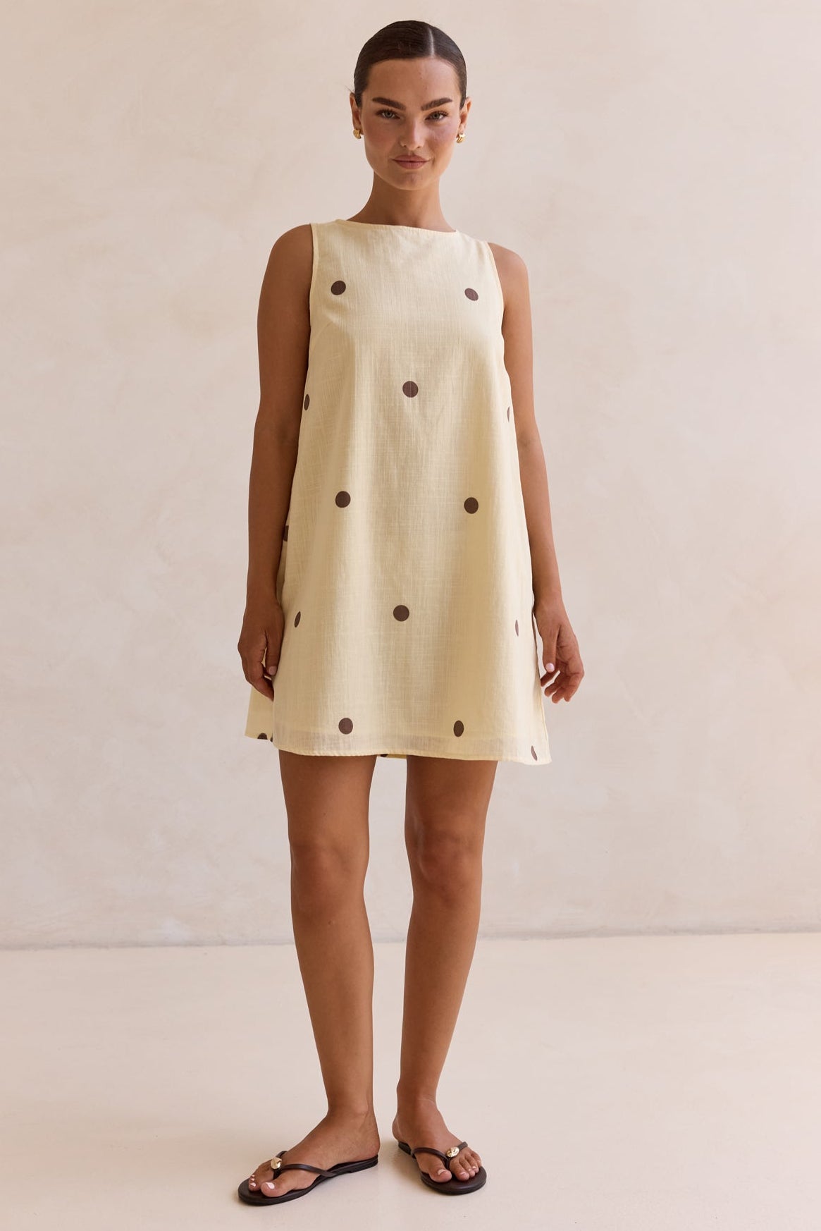 Mae Mini Dress (Lemon)