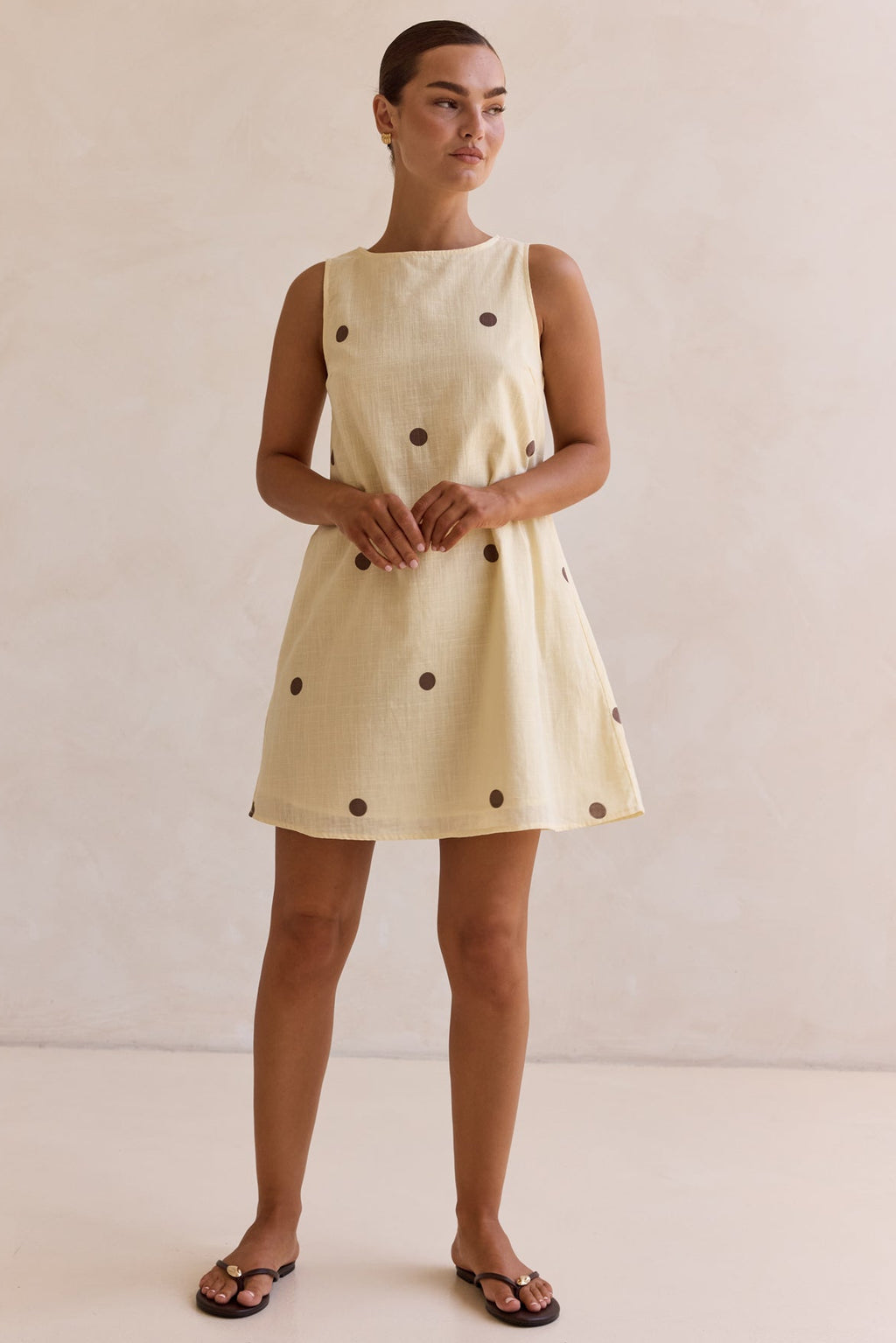Mae Mini Dress (Lemon)