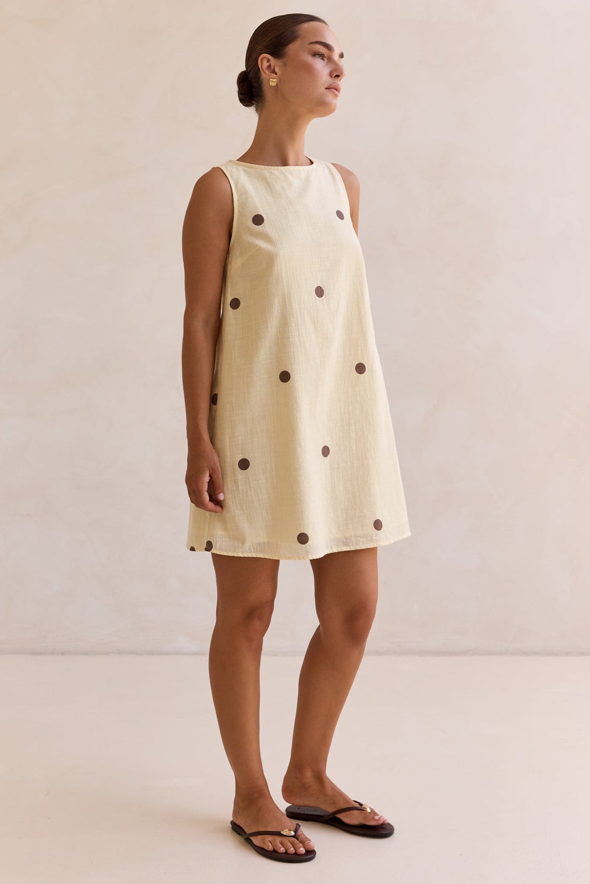 Mae Mini Dress (Lemon)