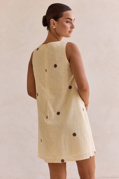 Mae Mini Dress (Lemon)