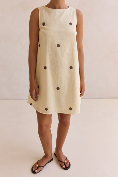 Mae Mini Dress (Lemon)